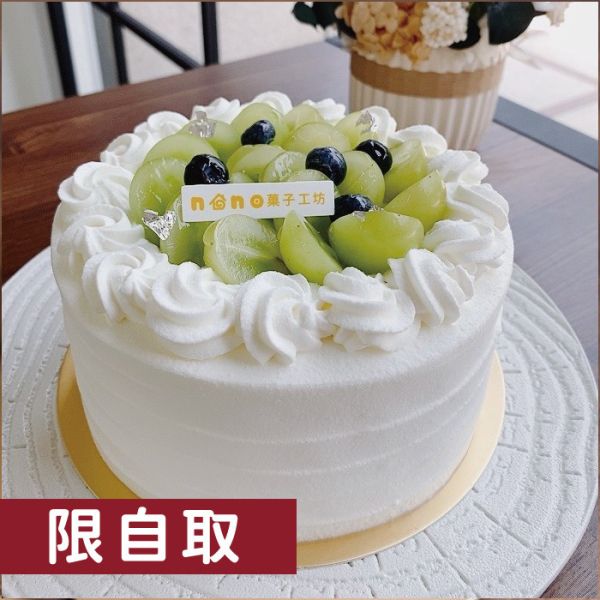 綠葡萄鮮奶油蛋糕 蛋糕, 鮮奶油, 季節水果, 哈密瓜, 日本鮮奶油, 草莓,哈密瓜