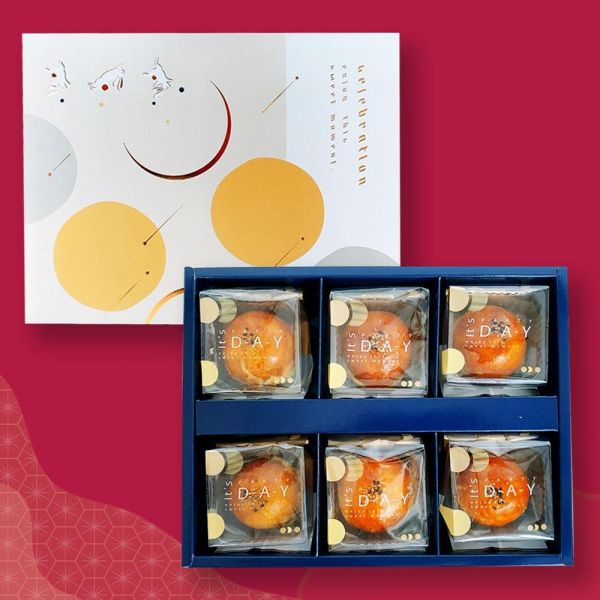 【2026新春禮盒】C款.圓圓好福（蛋黃酥六入） 中秋節, 禮盒, 蛋黃酥, 新春禮盒, 送禮