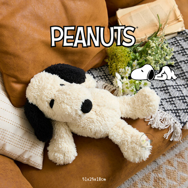 SNOOPY 史努比 懶洋洋 絨毛玩偶 娃娃 51cm 