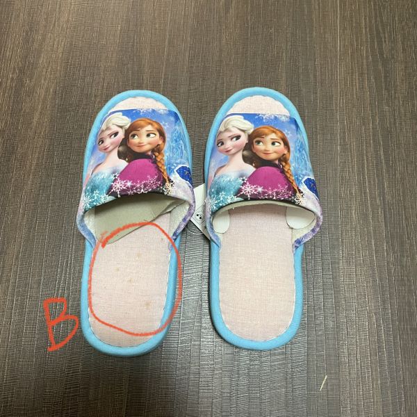 迪士尼冰雪奇緣艾莎elsa安娜anna室內拖鞋22~24cm 