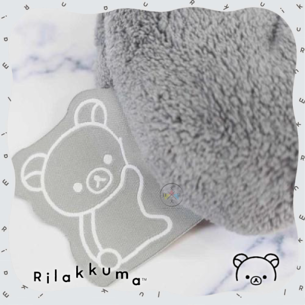 拉拉熊 懶懶熊 懶妹 黑白設計 刺繡大臉 洗臉髮帶 2選1 