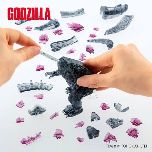 哥吉拉 GODZILLA 水晶3D透明 立體拼圖 