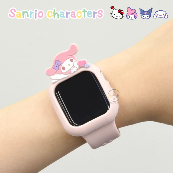 預購 三麗鷗 KITTY 美樂蒂 庫洛米 大耳狗 APPLE WATCH螢幕防撞殼 4選1 