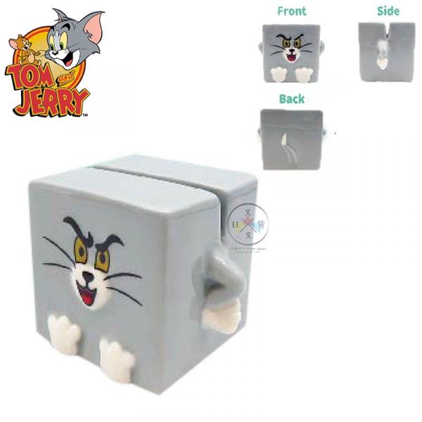 湯姆貓與傑利鼠 陶瓷名片Memo夾 正方形 三角起司 2選1 盒裝 
