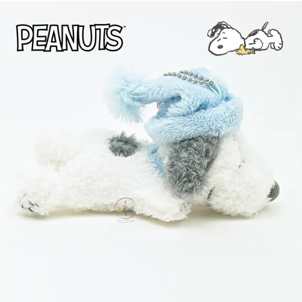 SNOOPY 史努比 睡帽 閉眼 趴睡 絨毛吊飾
