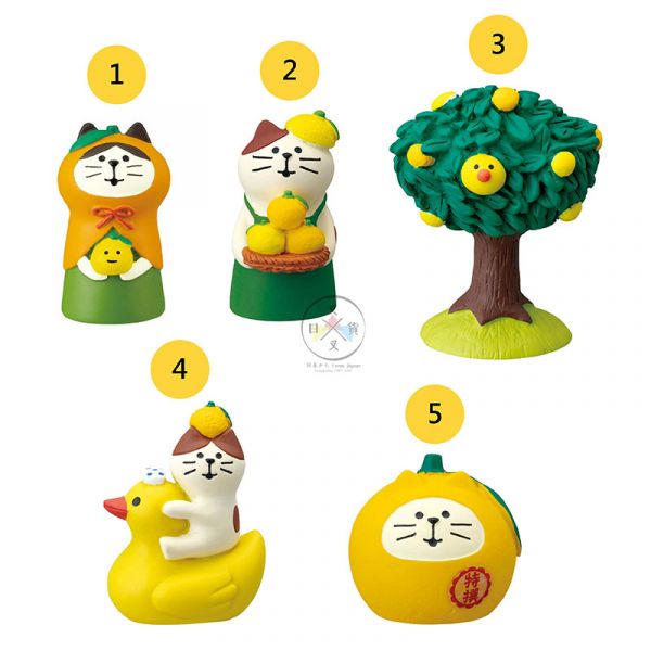 加藤真治Decole 柚子湯屋 趴柚子貓熊 公仔擺飾 