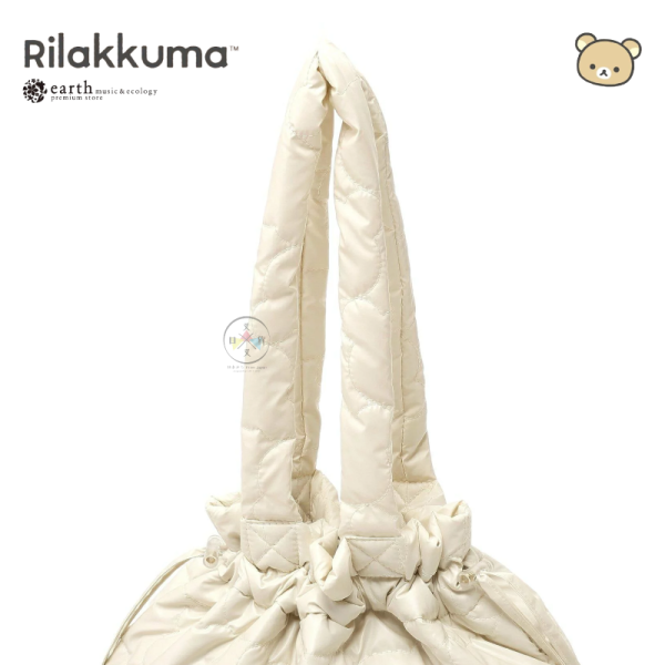 預購 拉拉熊 懶懶熊 專賣店限定 earth聯名 抽繩 剪影衍縫 空氣托特包 銀色 黑色 米色 3選1【4/16截止】 