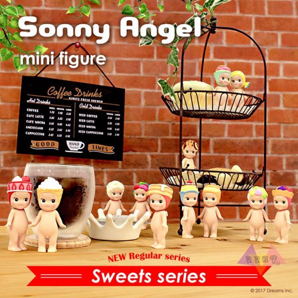Sonny Angel甜點系列Q比娃娃鬆餅布丁爆米花糖果泡芙公仔隨機1入盒裝 