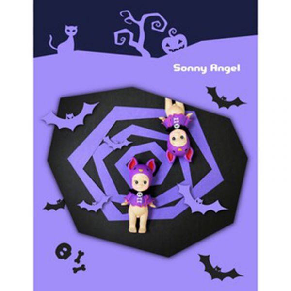 sonny angel 2016萬聖節變裝蜘蛛蝙蝠南瓜巫婆Q比娃娃公仔4入組 