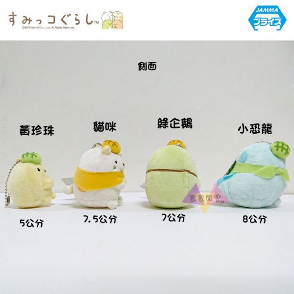 角落生物 蜜瓜麵包 貓咪/綠企鵝 絨毛玩偶吊飾景品2選1 