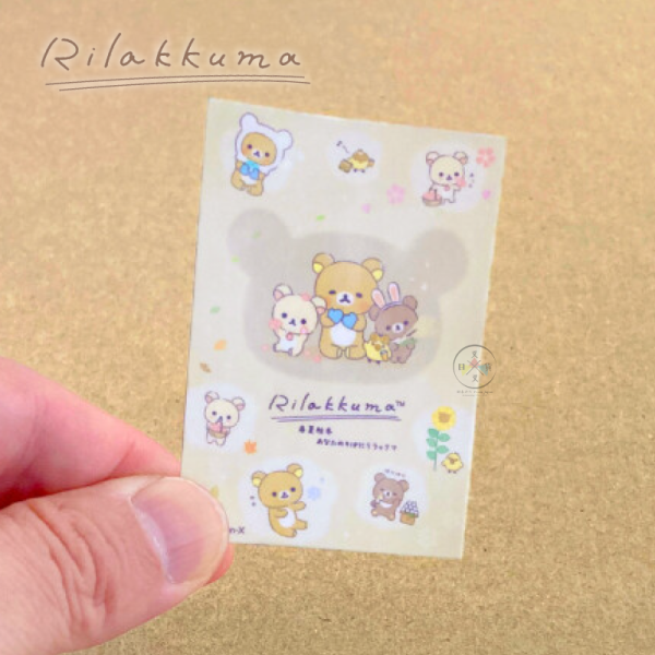 拉拉熊 懶懶熊 懶妹 小雞 蜜茶熊 陪你一起 四季 防水 貼紙 10選1 日本製 