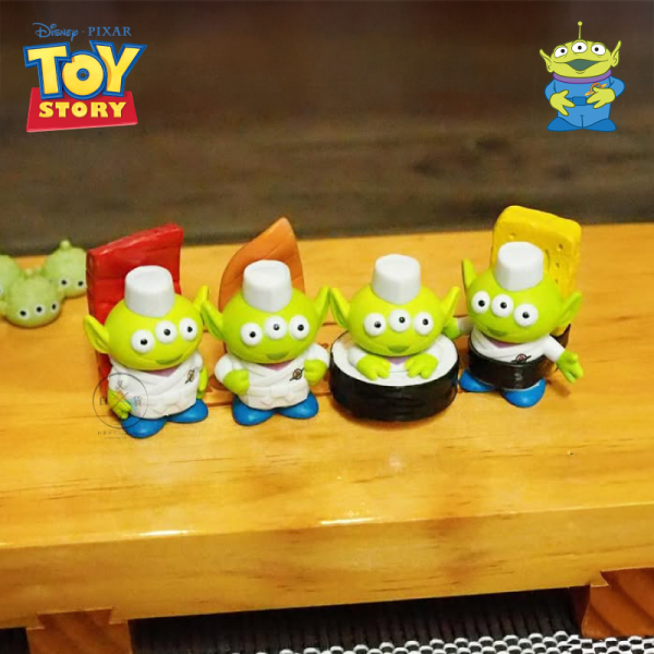 迪士尼 玩具總動員 30周年 三眼怪壽司  公仔扭蛋 全4款 一套 