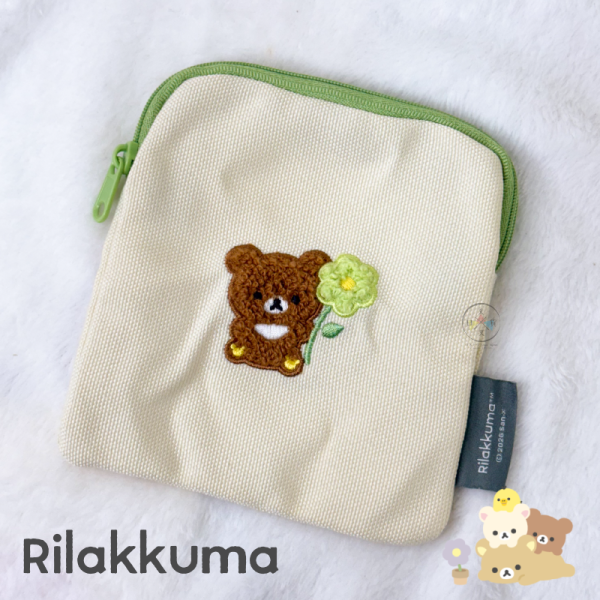 拉拉熊 懶懶熊 懶妹 小雞 蜜茶熊 花花世界 刺繡小物包 扭蛋 全5款 