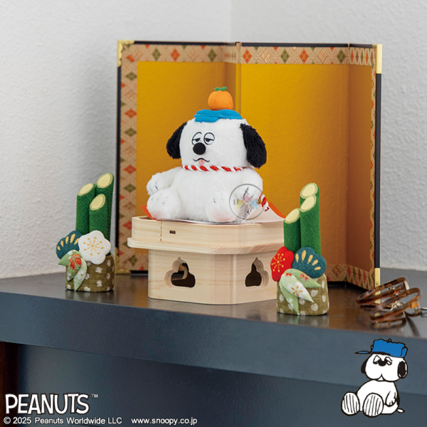預購12月 SNOOPY 史努比 專賣店限定  歐拉夫 新年 鏡餅 絨毛玩偶吊飾 娃娃 【11/13截止】 
