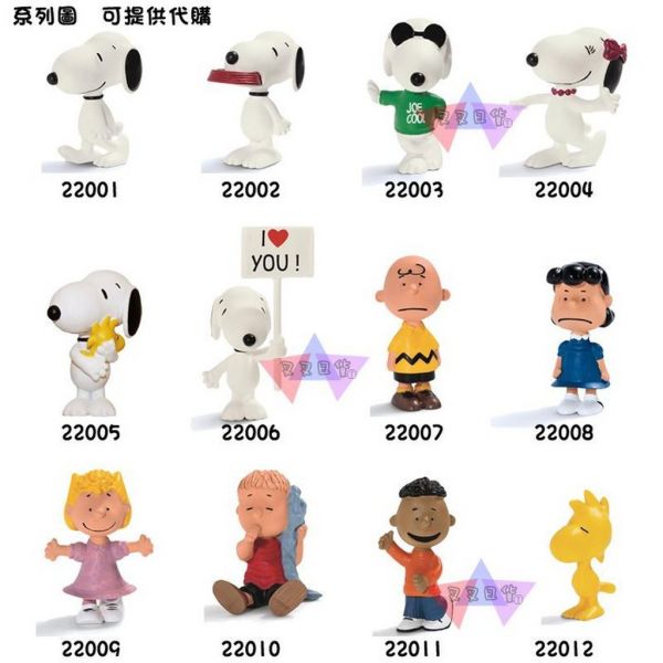 Snoopy史努比經典小公仔擺飾 咬狗碗/舉牌/塔克鳥3選1 
