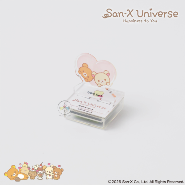 預購 SAN-X宇宙 拉拉熊 角落生物 趴趴熊 東京製版限定 心型 壓克力立牌 浸透印章 10選1【10/22截止】 