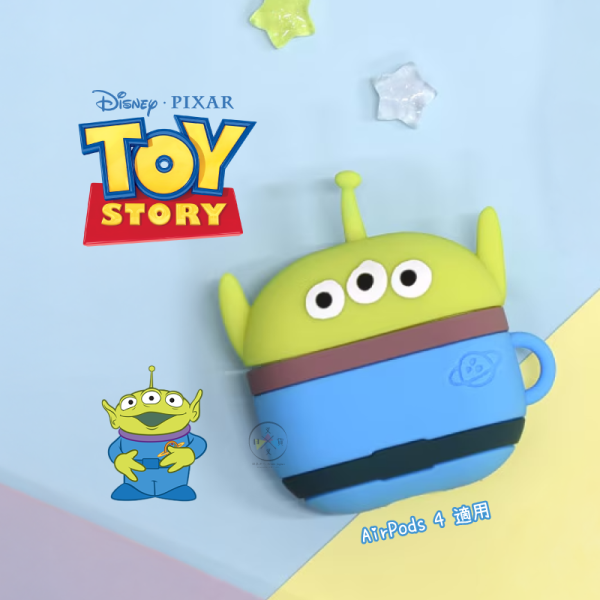迪士尼 玩具總動員 三眼怪 AirPods 4 立體 矽膠保護套 