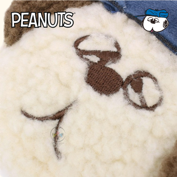SNOOPY 史努比 歐拉夫 羔羊毛 絨毛 大頭收納包 附掛繩 2選1 