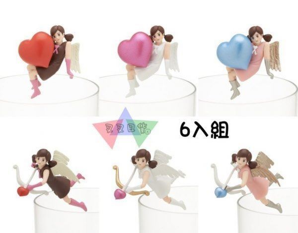 奇譚杯緣子OL小姐愛神邱比特情人節系列公仔扭蛋6入組 