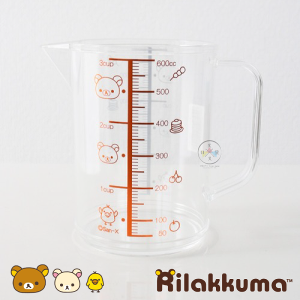 拉拉熊 懶懶熊 燙金 刻度量杯 料理用 烘焙量杯 600ML 日本製 