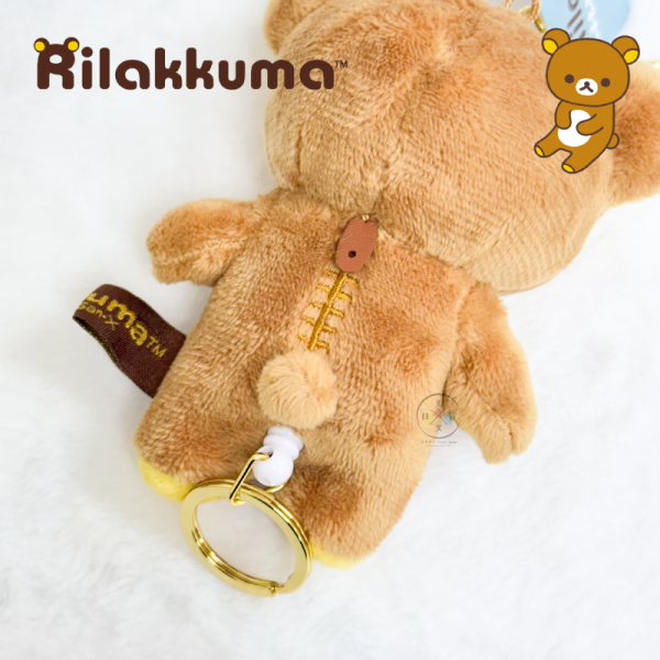 拉拉熊 懶懶熊 懶妹 小雞 站姿 絨毛伸縮鑰匙圈 吊飾 3選1 