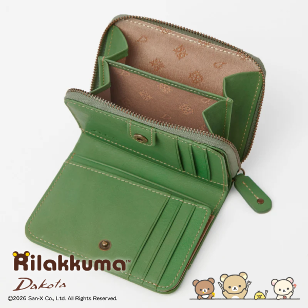 預購 拉拉熊 懶懶熊 小雞 專賣店限定Dakota聯名 皮革 兩折 短夾 拉鍊錢包 皮夾 2選1【4/30截止】 