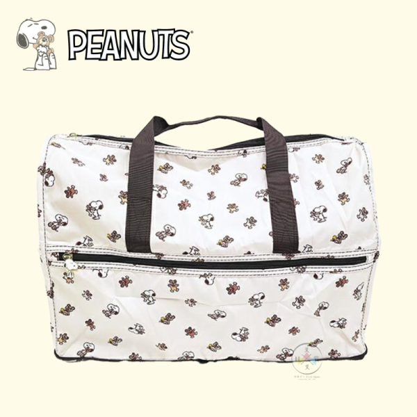 SNOOPY 史努比 泰迪熊 行李袋 旅行袋 可折疊 M號 23L 