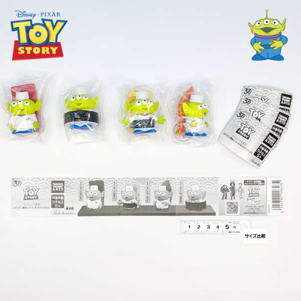 迪士尼 玩具總動員 30周年 三眼怪壽司  公仔扭蛋 全4款 一套 