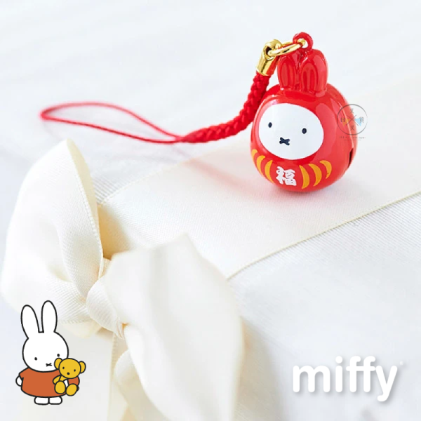 miffy 米飛兔 達摩 新年 鈴鐺吊飾 紅色 