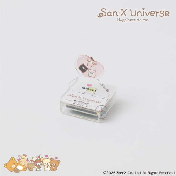 預購 SAN-X宇宙 拉拉熊 角落生物 趴趴熊 東京製版限定 心型 壓克力立牌 浸透印章 10選1【10/22截止】 