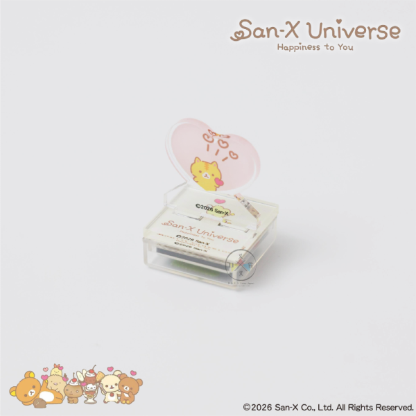 預購 SAN-X宇宙 拉拉熊 角落生物 趴趴熊 東京製版限定 心型 壓克力立牌 浸透印章 10選1【10/22截止】 
