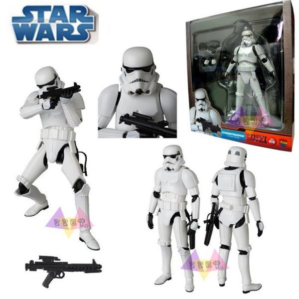 Star wars星際大戰帝國的風暴白兵騎兵拿槍 可動模型收藏公仔 盒裝~超酷! 