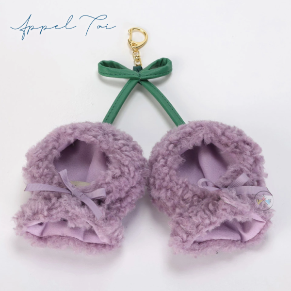 推活 應援周邊 娃衣 配件 S號 10cm 2人用 櫻桃 頭套斗篷 吊飾 紫色 