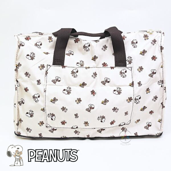 SNOOPY 史努比 泰迪熊 行李袋 旅行袋 可折疊 M號 23L 