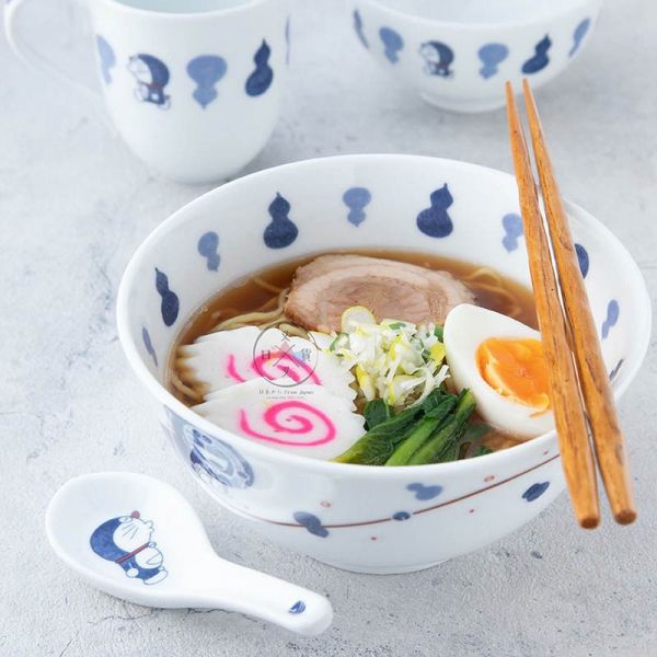 哆啦A夢 Doraemon 緣起物 葫蘆 陶瓷飯碗 盒裝 