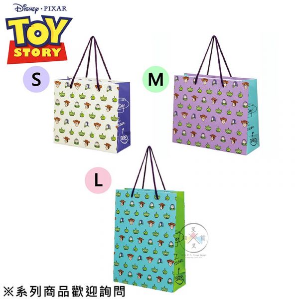 迪士尼 玩具總動員 三眼怪胡迪巴斯光年 禮物袋 包裝紙袋 手提 S號 L號 2選1 