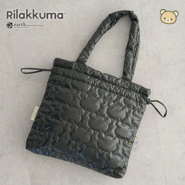 預購 拉拉熊 懶懶熊 專賣店限定 earth聯名 抽繩 剪影衍縫 空氣托特包 銀色 黑色 米色 3選1【4/16截止】 