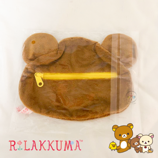 拉拉熊 懶懶熊 軟軟小物包 絨毛刺繡 大臉 拉鍊收納包 扭蛋 全5款 一套 