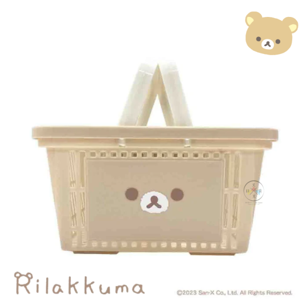 拉拉熊 懶懶熊 專賣店限定 手提籃 收納籃 購物籃 大臉 趴睡 2選1 