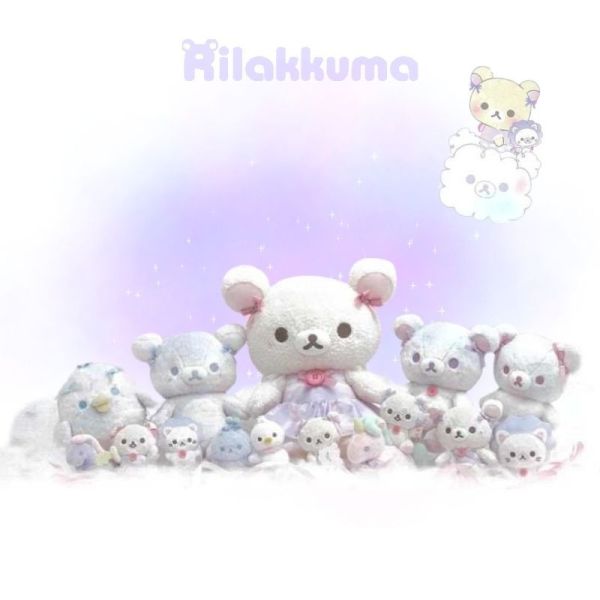 絕版!拉拉熊 懶妹 棉花糖天空 手掌 絨毛玩偶 騎獨角獸懶妹 2件組 