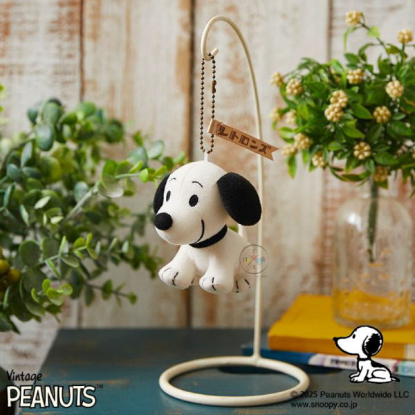 SNOOPY 史努比 1950s 坐姿 絨毛吊飾 Retorons 復古 