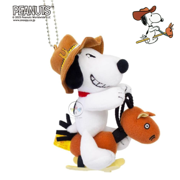 SNOOPY 史努比 專賣店限定 馬年 牛仔 搖搖馬 絨毛吊飾 