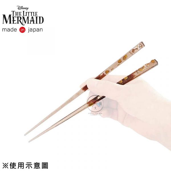 迪士尼 小美人魚 半透明壓克力筷子 日本製 