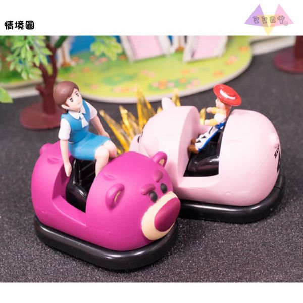 迪士尼TSUM TSUM玩具總動員胡迪巴斯三眼怪熊抱哥迴力車扭蛋5入組 