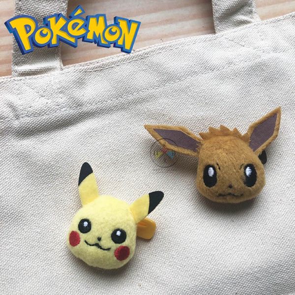 神奇寶貝 精靈寶可夢 皮卡丘 伊布 絨毛別針 2選1 