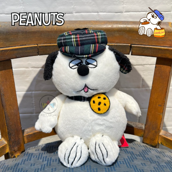 SNOOPY 史努比 歐拉夫 蘇格蘭紋 餅乾 絨毛玩偶 娃娃 S號 