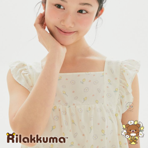 預購7月 拉拉熊 懶懶熊 蜜茶熊 韓國限定 居家服 荷葉邊 無袖睡衣 睡褲 2件組 S/M/L 3選1【6/27截止】 