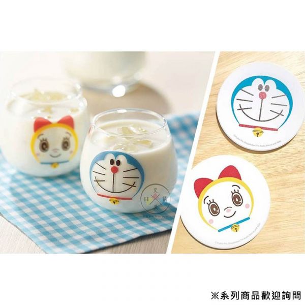 哆啦A夢 Doraemon 哆啦美 不倒翁橢圓玻璃杯320ml 盒裝 2選1 日本製 