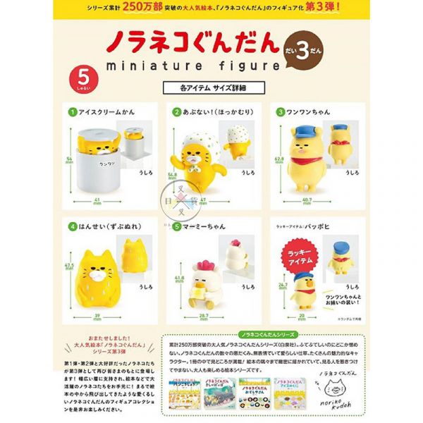 野貓軍團第3彈 露營 扭蛋公仔擺飾5入組 工藤紀子kenelephant 