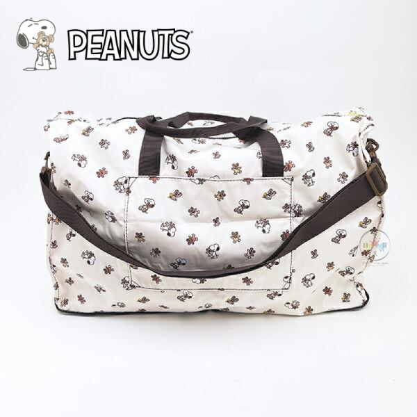 SNOOPY 史努比 泰迪熊 行李袋 旅行袋 可折疊 L號 38L 